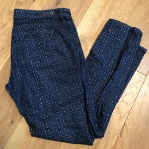 AG Stevie Slim Straight Ankle in Unique Print